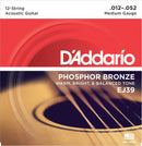 Strängset Western Phosphor Bronze 12-strängat 012-052