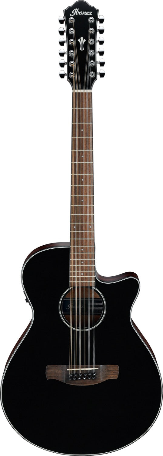 Ibanez AEG5012-BKH med mic, 12-strängad