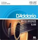 Strängset Western 80/20 Bronze 12-strängat 010-047