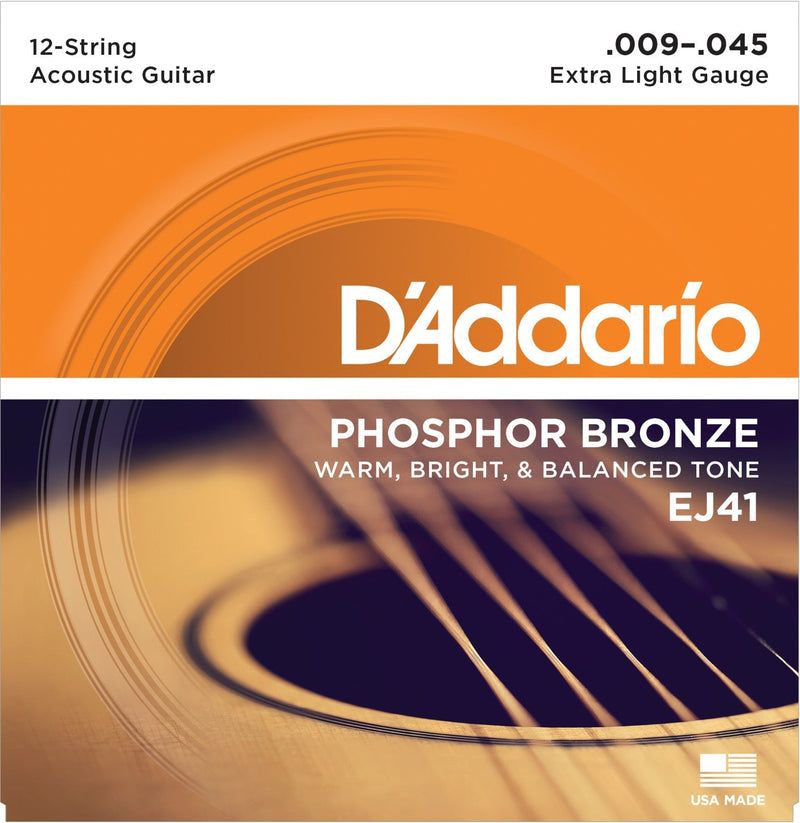 Strängset Western Phosphor Bronze 12-strängat 009-045