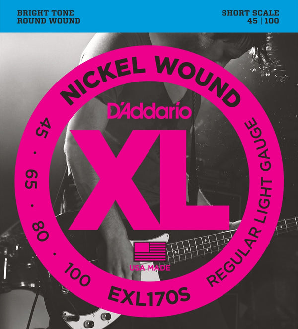 Strängset Elbas Nickel Wound 045 - 100 (Short Scale) Light