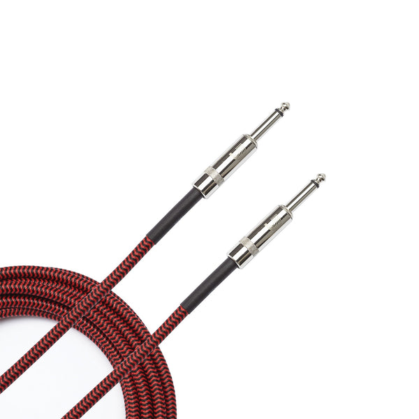 Instrumentkabel Custom Braided 6m Red