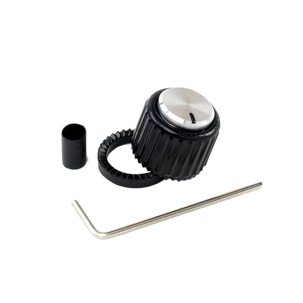 LokNob Large Plastic - Black/Silver