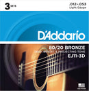 Strängset Western 80/20 Bronze 012-053 3-pack