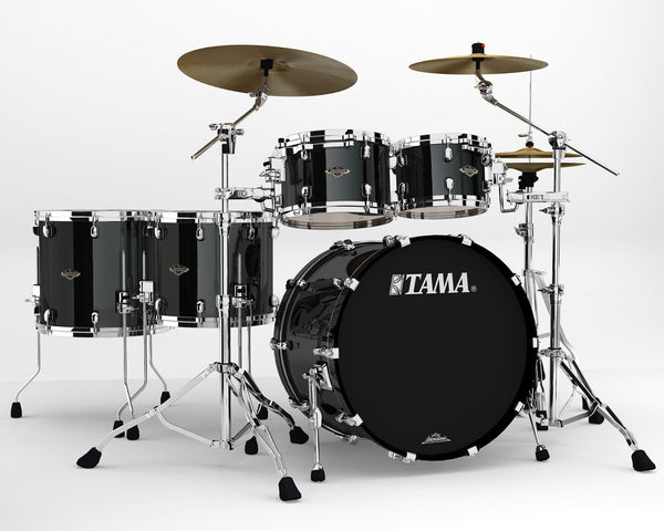 SC Walnut/Birch 5-shellkit (10,12,14,16,22), Piano Black
