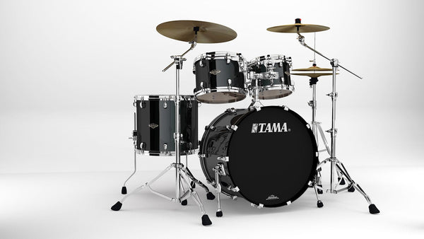 SC Walnut/Birch 4-shellkit (10,12,16,22), Piano Black