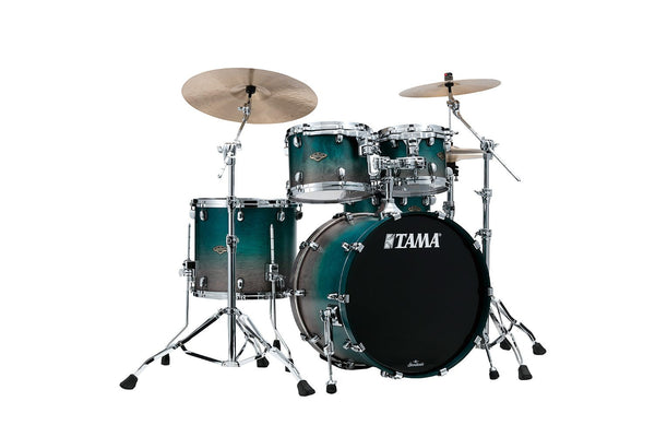 SC Walnut/Birch 4-shellkit (10,12,16,22), Satin Sapphire Fade