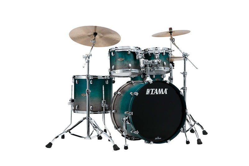 SC Walnut/Birch 4-shellkit (10,12,16,22), Satin Sapphire Fade