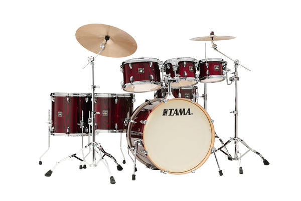 Superstar Classic MA 7-del Shell-kit, Gloss Garnet Lacebark Pine