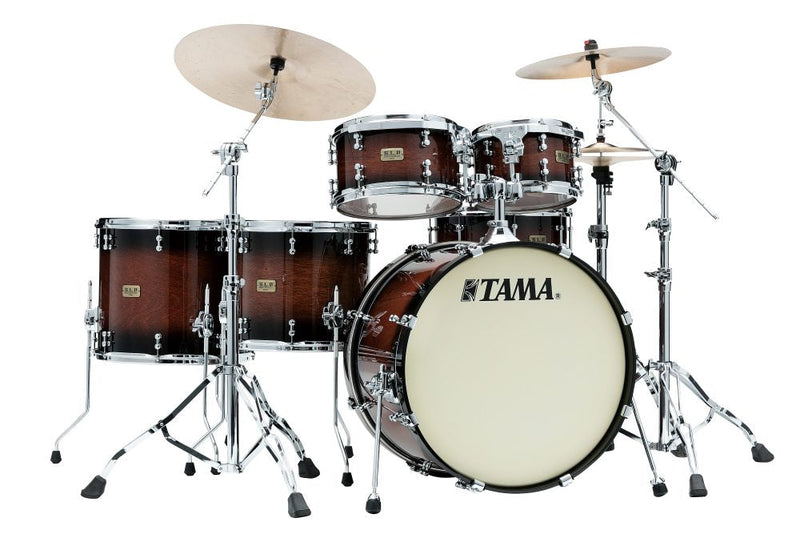Tama SLP 5-pcs set, Gloss Black Kapur Burst