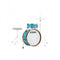 Club Jam Mini-Kit, 2-del.shell kit  - Aqua Blue