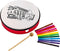 Handtrumma ABS 10'' m-.motivskinn, Red