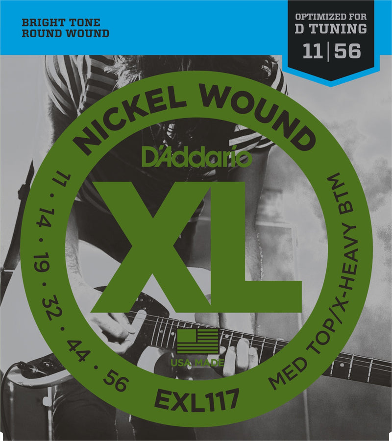 Strängset Elgitarr Nickel Wound 011-056 (Drop D tuning)