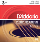 Strängset Western Phosphor Bronze 013 - 056 (3-pack)
