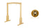 Gong Stand, Medium, Beech Wood, up to 34''/86cm Gong