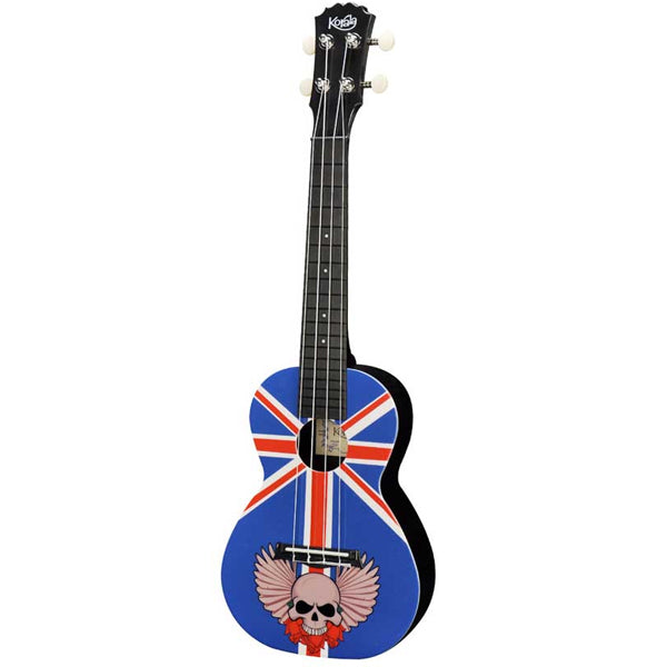 Korala PUC-30 Ukulele Concert - Union Jack Skull