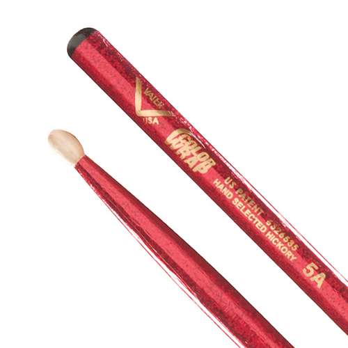 Vater Color Wrap 5A Red Sparkle Wood Tip