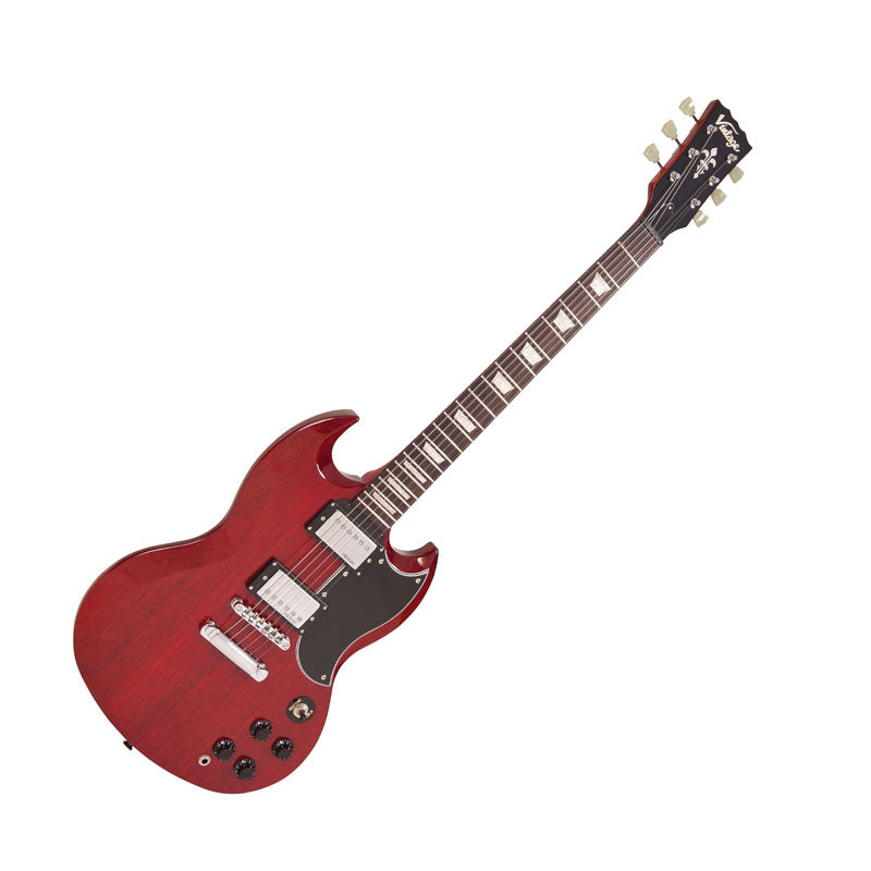 VINTAGE VS6 GUITAR, CHERRY RED