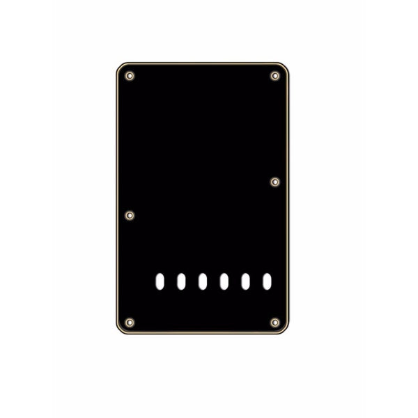 Boston BP-313 Strat Back Plate - Black & Cream