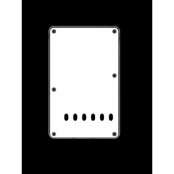 Boston BP-313 Strat Back Plate - Vintage White