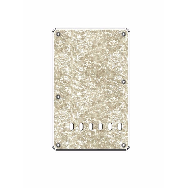 Boston BP-413 Strat Back Plate - Pearl White