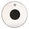 Remo Controlled Sound Clear Top Black Dot