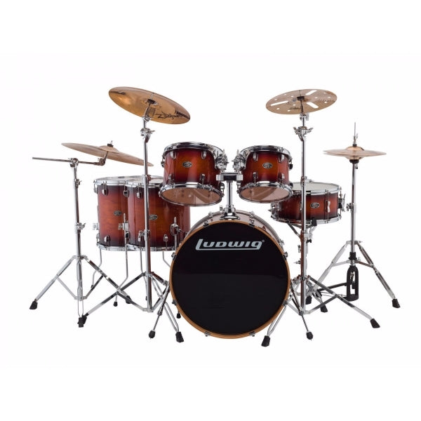 Ludwig Evolution Maple 22" Shell Pack - Mahogany Burst