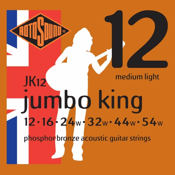 Rotosound JK12 Jumbo King Acoustic - Medium Light 12-54