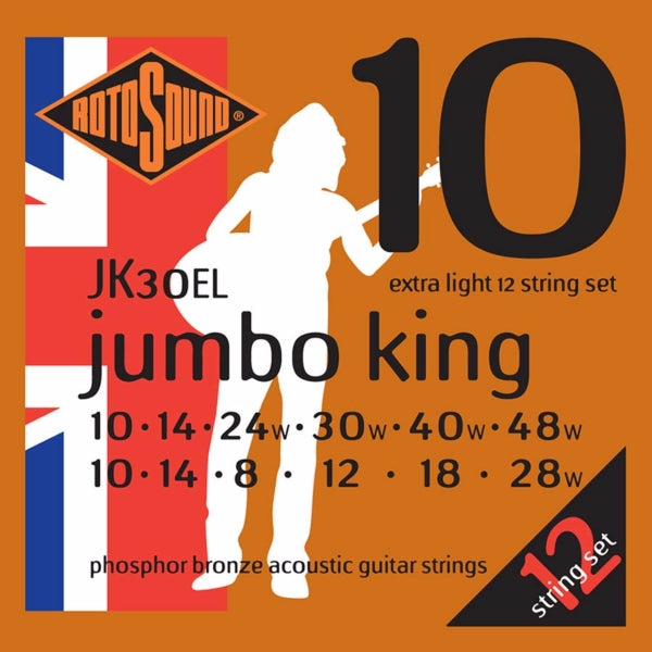 Rotosound JK30EL Jumbo King Acoustic 12-str - Extra Light 10-48