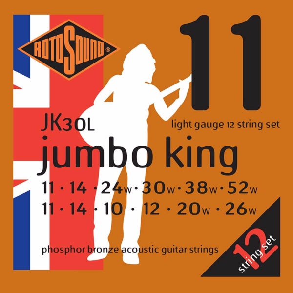 Rotosound JK30L Jumbo King Acoustic 12-str - Light 11-52