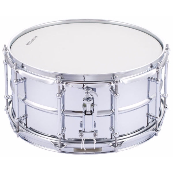 Ludwig LW6514SL Supralite 14x6.5" - Polished Steel Snare Drum