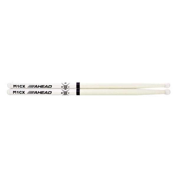 Ahead M1CX White Marching Sticks SDC (M1S)