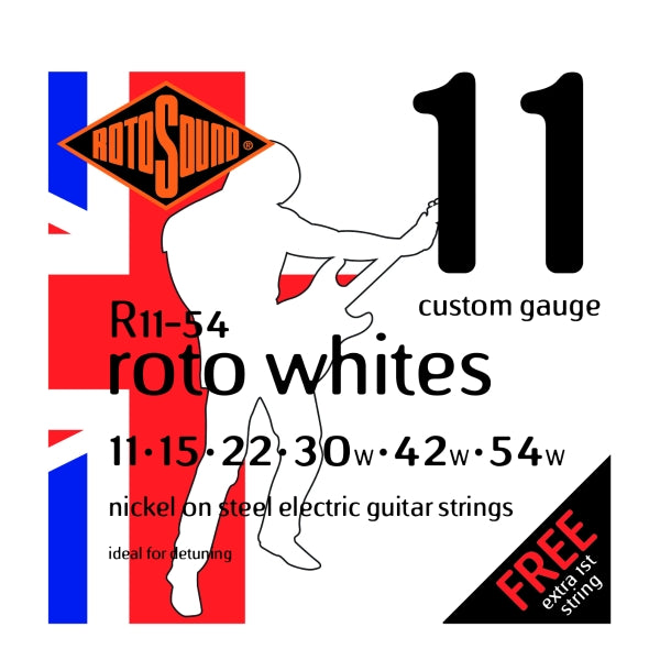 Rotosound R11-54 Roto Whites - Custom 11-54