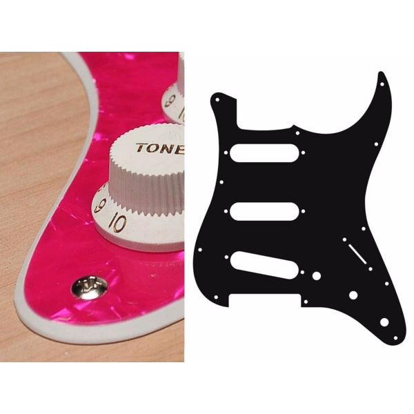 Boston ST-213 Pickguard Strat - Pearl Pink