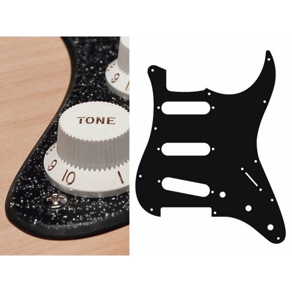 Boston ST-213 Pickguard Strat - Sparkling Black
