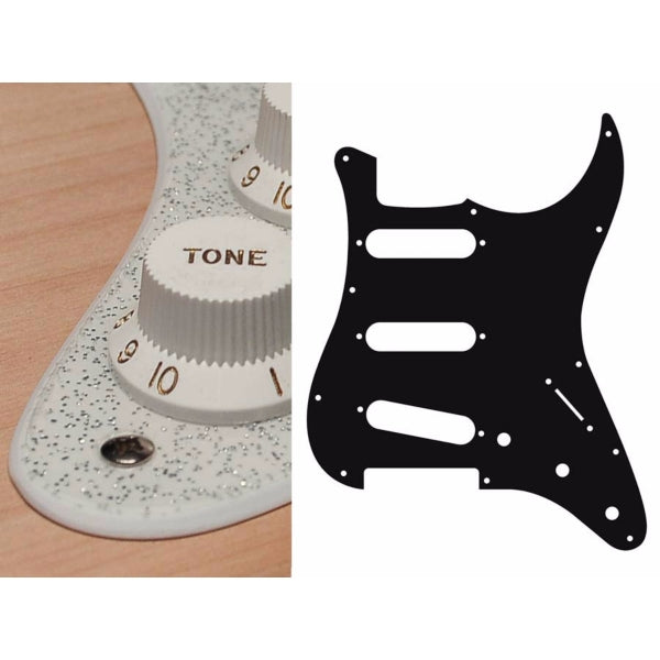 Boston ST-213 Pickguard Strat - Sparkling Silver