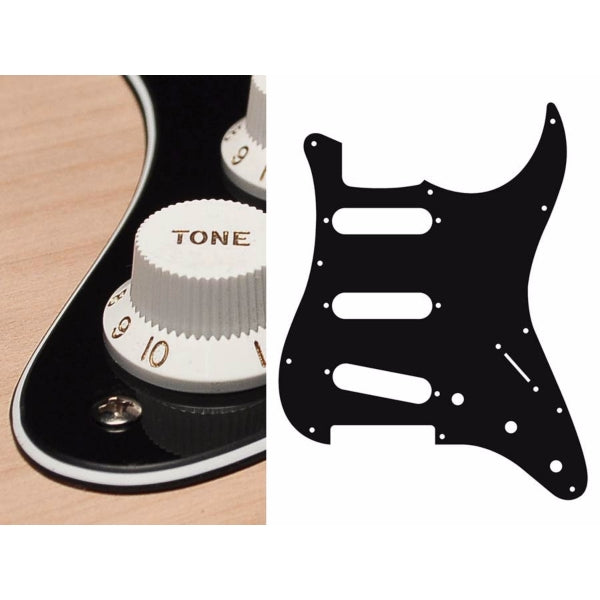 Boston ST-313 Pickguard Strat - Black