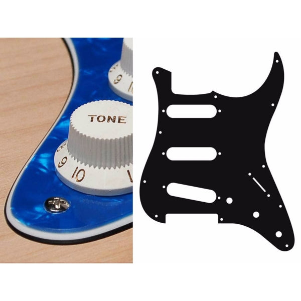 Boston ST-313 Pickguard Strat - Pearl Blue