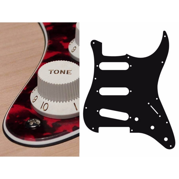 Boston ST-313 Pickguard Strat - Tiger Red