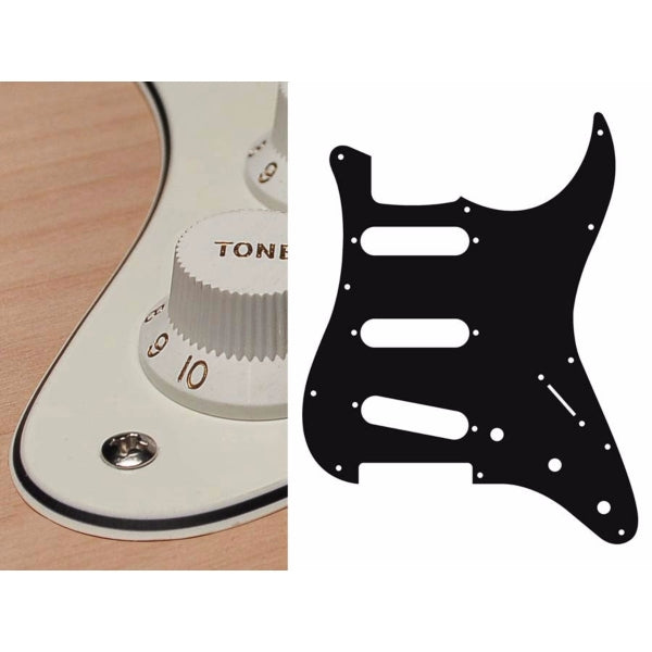 Boston ST-313 Pickguard Strat - Vintage White