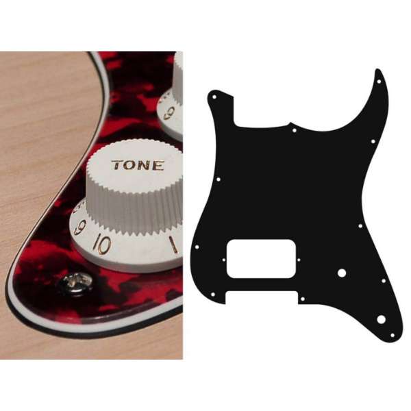 Boston ST-344 Pickguard Strat - Tiger Red