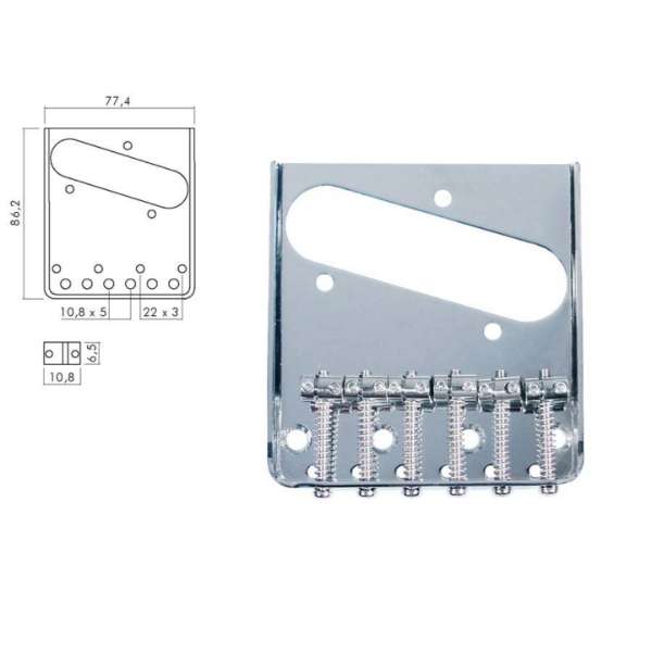 Boston T-40-C Bridge + Tailpiece Electric Guitar